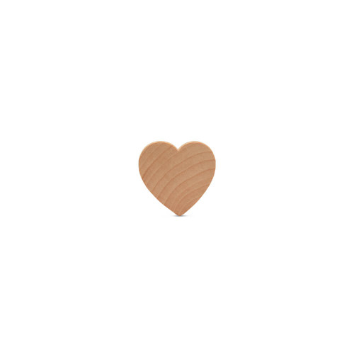 4 inch Wood Hearts, Natural Unfinished Wood Heart Cutout Shape (10 Pieces)