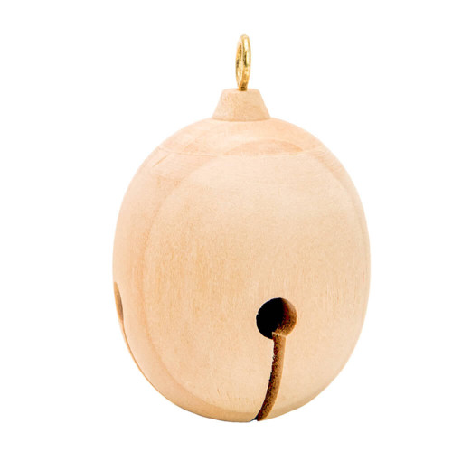 Woodpeckers Crafts Wooden Jingle Bell, 3" 