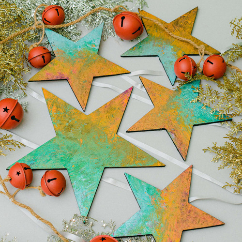  Wood Star Cutouts 1 inch by 3/16 inch, Pack of 50 Wooden Stars  for Crafts, Christmas, and July 4th, by Woodpeckers