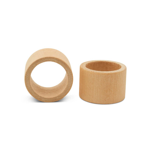 Classic Wooden Napkin Rings, Unfinished