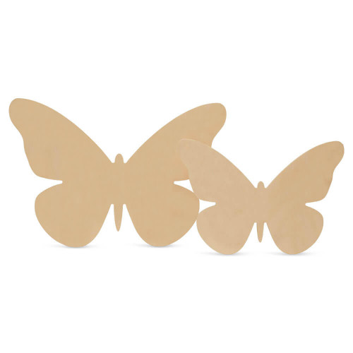 Woodpeckers Crafts Wood Butterfly Cutout Large, 12" x 8" 