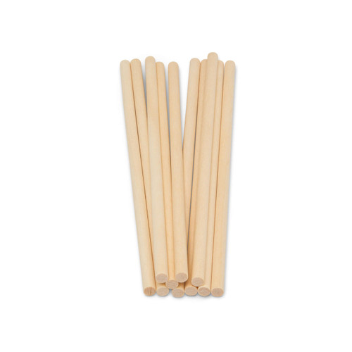 5ct Woodpeckers Crafts, DIY Unfinished Wood 48 x¾ Dowel Rods, Pack of 5 Natural