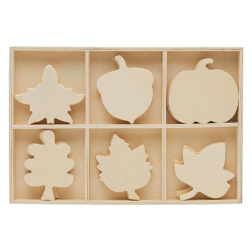24 Pack Apple Shaped Unfinished Wood Cutouts for Crafts, Classroom