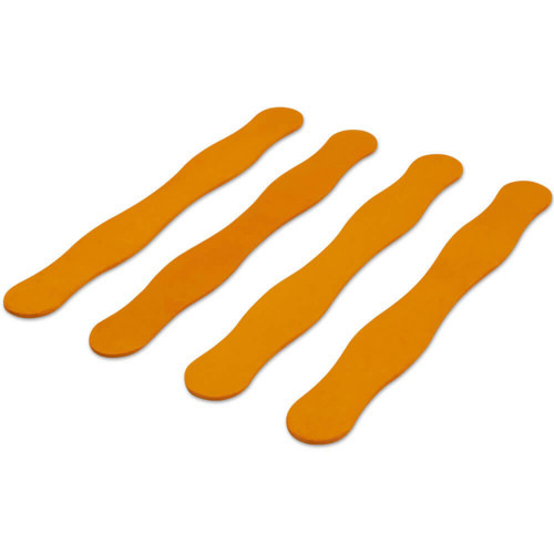 Woodpeckers Wooden Yellow-Orange 8 inch Fan Handles, Wedding Programs, Paint Mixing, Pack 50 Jumbo Craft Popsicle Sticks for Auction Bid Paddles, Wooden Wavy Flat