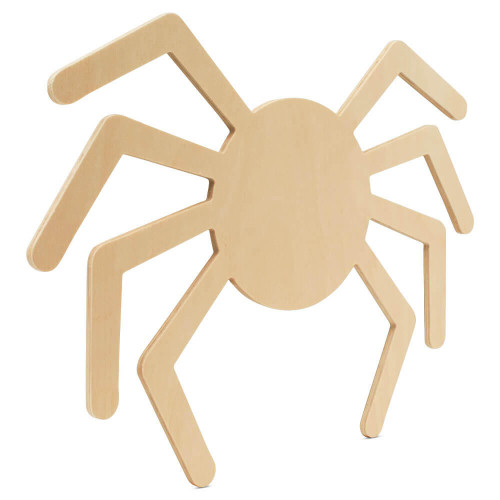 Woodpeckers Crafts Wood Halloween Spider Cutout, Small  12" x 9" 