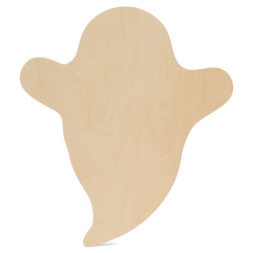 Woodpeckers Crafts Wood Halloween Ghost Cutout, Large  12" x 11.5" 