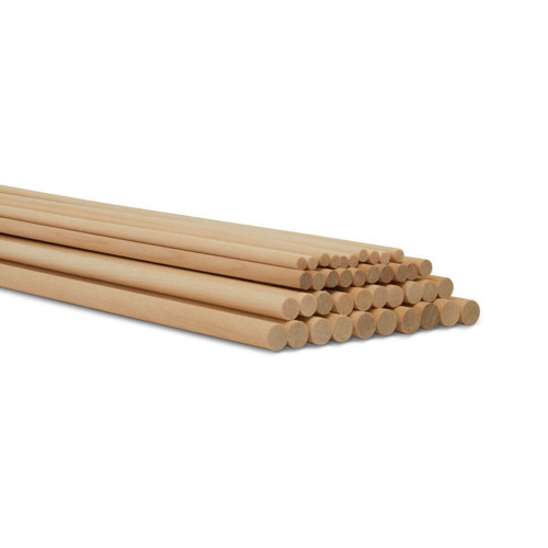 Assorted Wooden Dowels 12-inches Long