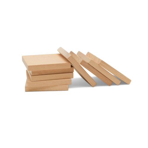 Woodpeckers Crafts Wooden Square Cutout, 1-1/2",  3/16" thick 