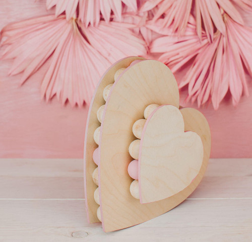 Unfinished Wood Heart Shape Up To 24'' DIY Wedding Shower 1/4'' Thick