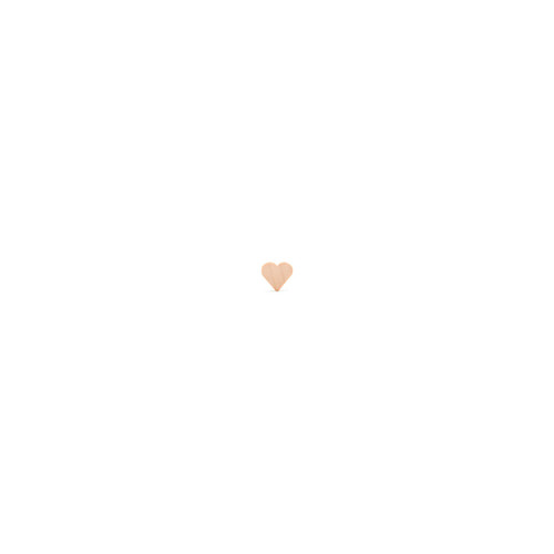 1/2 Miniature Wooden Heart Cutout, 1/8 thick