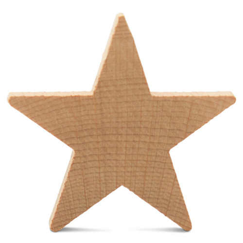 10mm-100mm Wooden Stars Shape Unfinished Wood Stars Pieces, Blank Wooden  Star Cutouts for Christmas Crafts