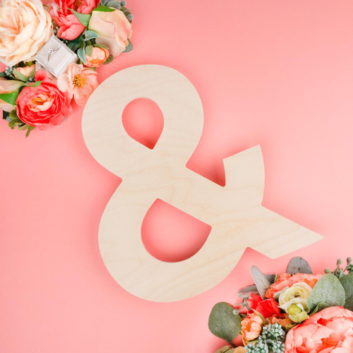 Woodpeckers Crafts 12" Wood Ampersand Cutout 