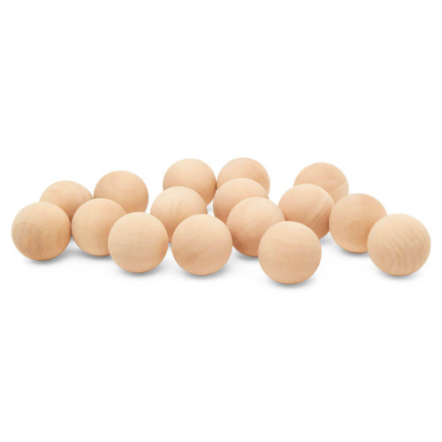 Acrux7 5 Pack 2.75 inch Wooden Round Balls, 7cm Natural Unfinished Wood Spheres, Smooth Round Wood Balls, Hardwood Round Ball for Crafts and DIY