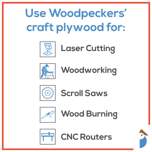 Woodpeckers Crafts 1/8" x 12" x 20"  Baltic Birch B/BB Plywood Sheets 