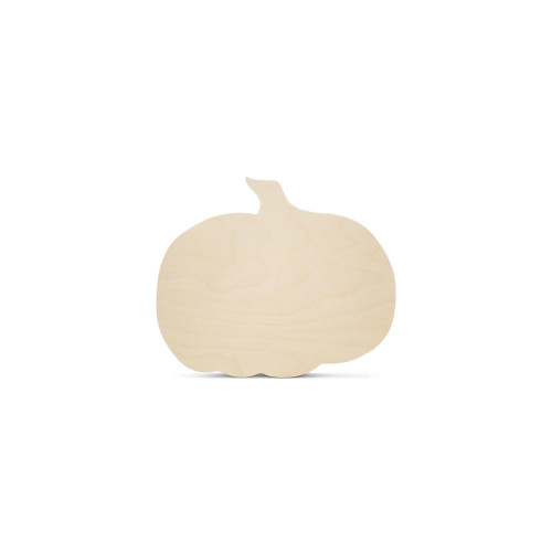 Woodpeckers Crafts 5" WOODEN PUMPKIN CUTOUT, 1/4” Thick 