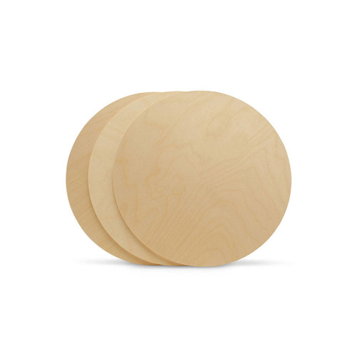 Woodpeckers 12" Wooden Circle Cutout, 1/4 thick 