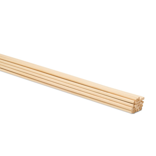 Woodpeckers Wooden Dowel Rods, 24" x 5/16" thick 