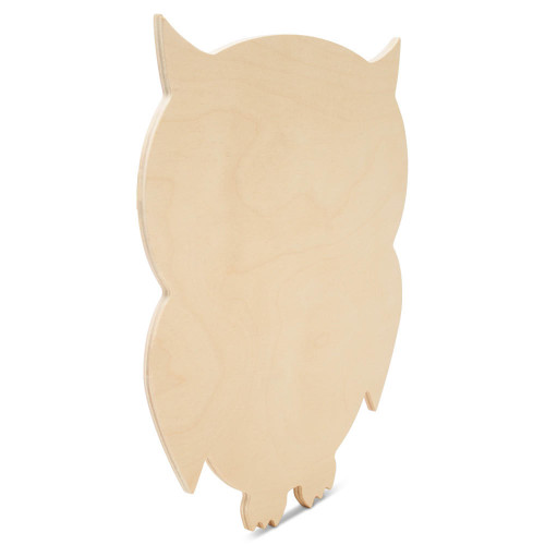 Woodpeckers Crafts Wood Owl Cutout, 12” 