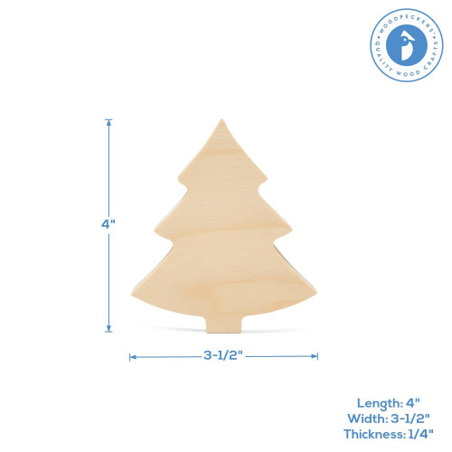 Woodpeckers Crafts Chunky Christmas Tree Cutout 