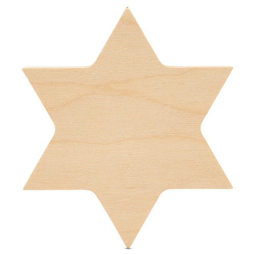 Woodpeckers Crafts Chunky Star of David Cutout 