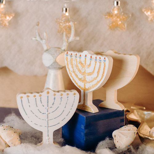 Wooden Candle Cups, Hanukkah Arts and Craft Project