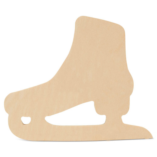 Woodpeckers Wooden Ice Skate Cutout, 12" x 10" 