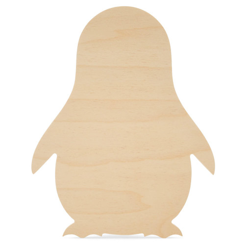 Woodpeckers Wooden Penguin Cutout, 6" x 4-3/4" 