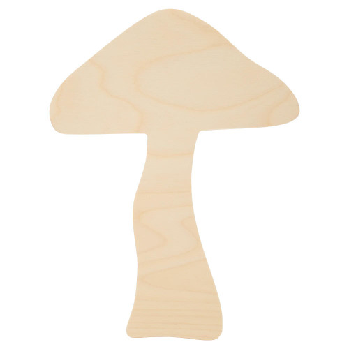 Woodpeckers Crafts Wood Mushroom Cutout,  12” 