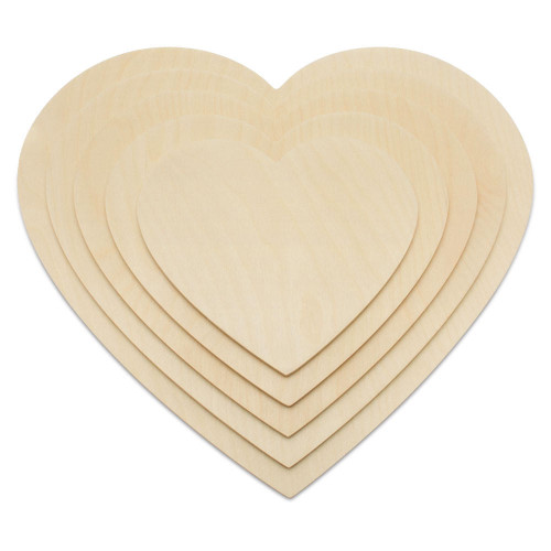 Woodpeckers Wooden Heart Cutout, 20" x 1/4" 