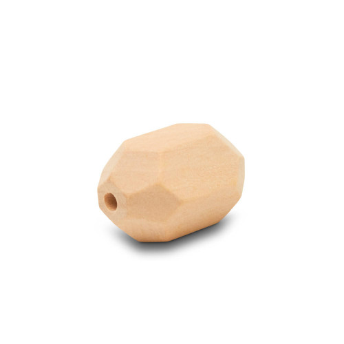 Woodpeckers Crafts Gemstone Wood Bead, 1¼ ” 