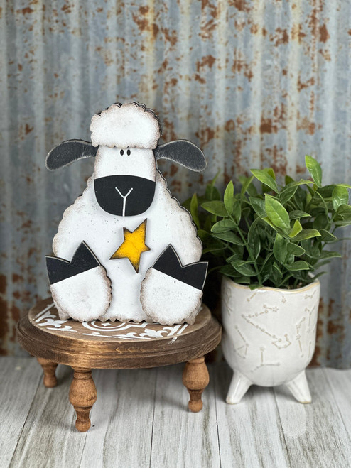 Woodpeckers Crafts Sheep Shelf Sitter by Pickitz 