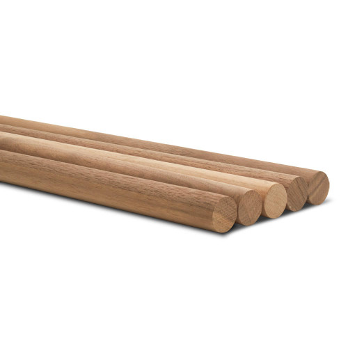 36” x 3/4” Walnut Dowel Rods, Wood Rod
