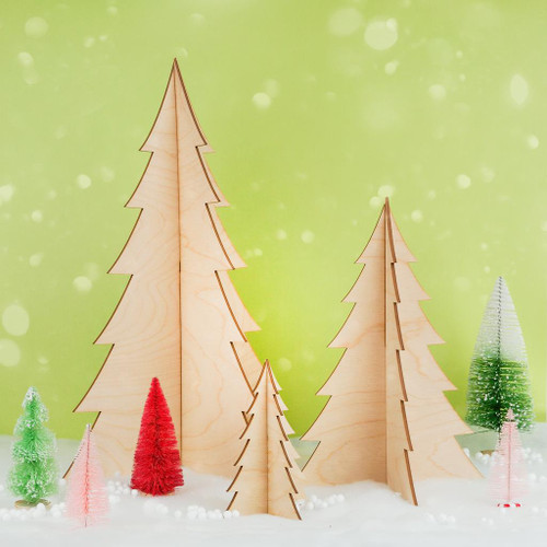 Woodpeckers Crafts 2-Piece Slotted Christmas Tree 