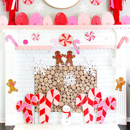 Woodpeckers Crafts Tall Candy Cane Decor by Kailochic 