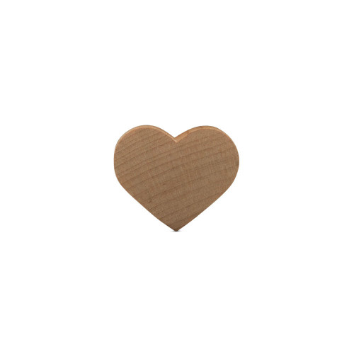 Woodpeckers Crafts, DIY Unfinished Wood 8 Heart with Keyhole Cutout, Pack  of 6