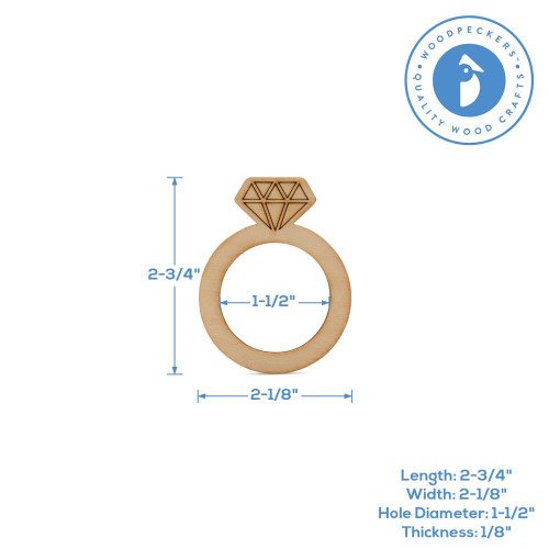 Woodpeckers Crafts Diamond Ring Napkin Ring 