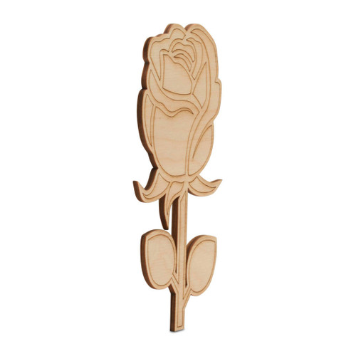 Woodpeckers Crafts Blooming Rose Cutout 