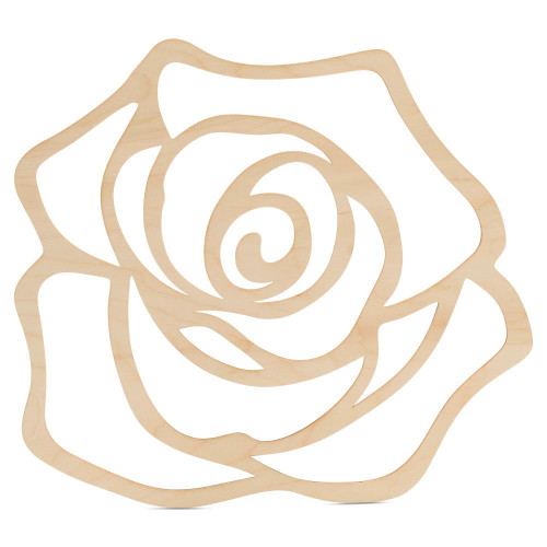 Woodpeckers Crafts Rose Silhouette Cutout (for Coasters and Chargers) 