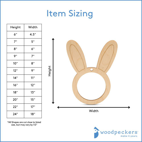 Woodpeckers Crafts Bunny Face Frame 
