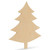 Woodpeckers Crafts Christmas Tree Cutout Small  6"L x 5.2"W 