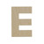 Woodpeckers Crafts Wood Cutout Letter E, 12" 