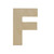 Woodpeckers Crafts Wood Cutout Letter F, 8" 