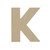 Woodpeckers Crafts Wood Cutout Letter K, 12" 