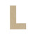 Woodpeckers Crafts Wood Cutout Letter L, 8" 