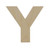 Woodpeckers Crafts Wood Cutout Letter Y, 8" 