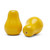 Woodpeckers Crafts Large Yellow Wood Pear, 3-1/2" 