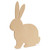 Woodpeckers Crafts Wood Easter Rabbit Large, 12" x 10.75" 