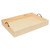 Woodpeckers Crafts Unfinished Wood Trays with Metal Handles Set of Three 