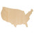 Woodpeckers Crafts 18" Wood Map of USA Cutout, 18" x 11" x 1/4" 