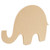 Woodpeckers Crafts 8" Wood Baby Elephant Cutout, 8" x 3.5" x 1/4" 